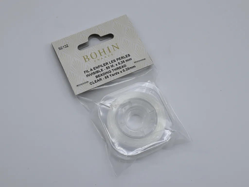 Fil à enfiler les perles invisible
