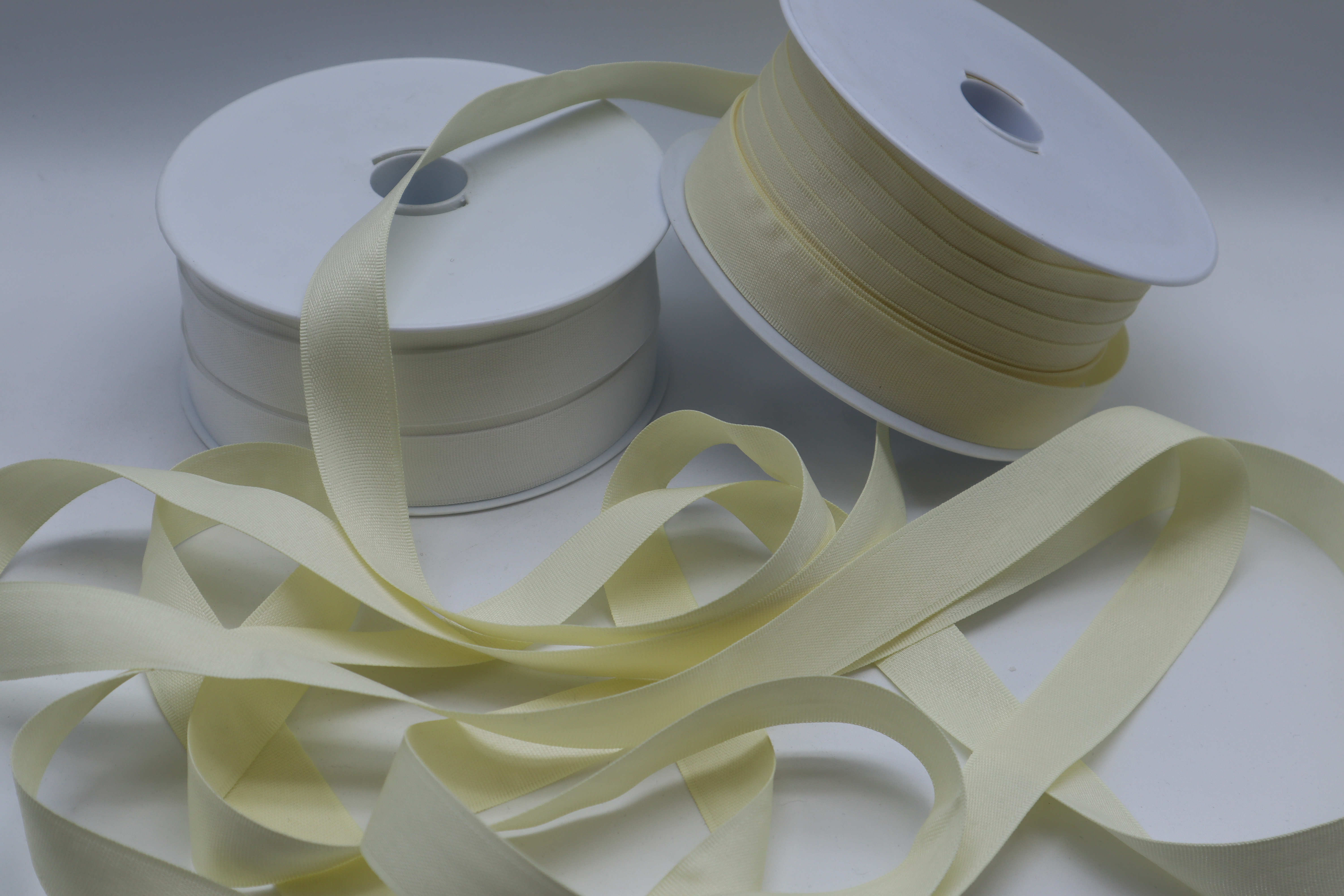 Ruban Tubulaire 20 mm, Blanc, Ecru